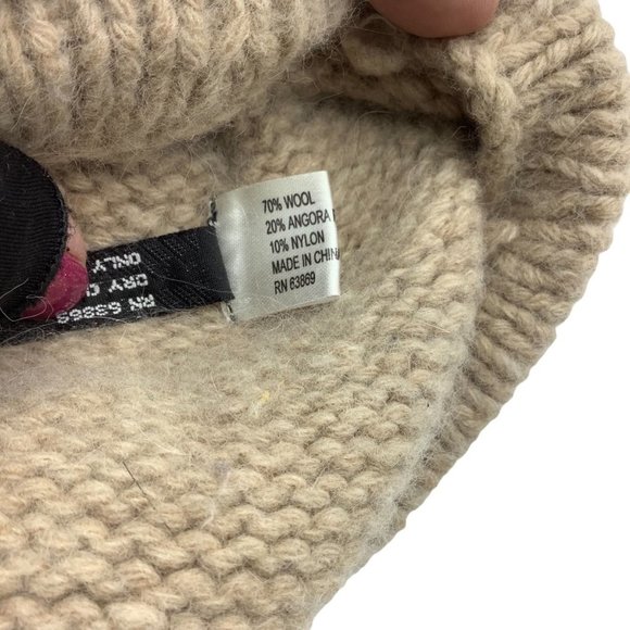 Carolina Amato Hat Cap Women One Size Angora Wool Blend - Picture 6 of 6